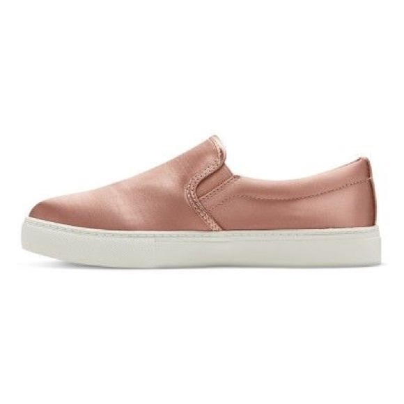 Mossimo | Charlotte Pink Satin Slip On Sneaker - Picture 2 of 7